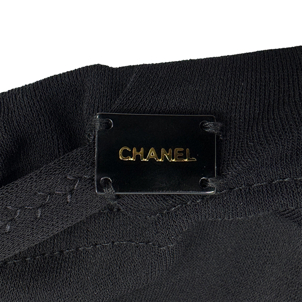 Luxury Promise Japan CHANEL FRILLS PANTS BLACK RAYON 38 02P RTW 90283631