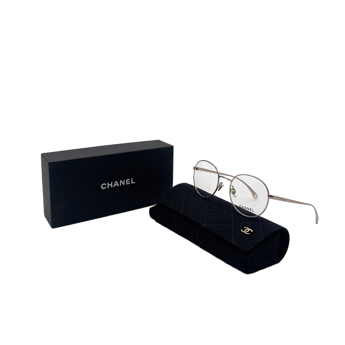 Luxury Promise Japan CHANEL GLASSES LOGO COCOMARK ROSE GOLD EYEWEAR 90291340