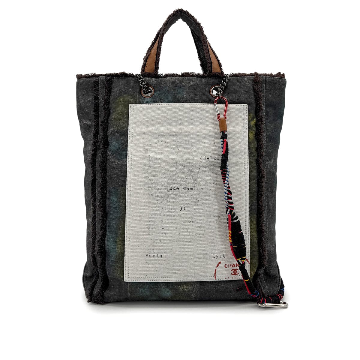 Luxury Promise Japan CHANEL GRAFFITI BRICOLAGE TOTE SHOULDER BAG CANVAS A92317 90257290