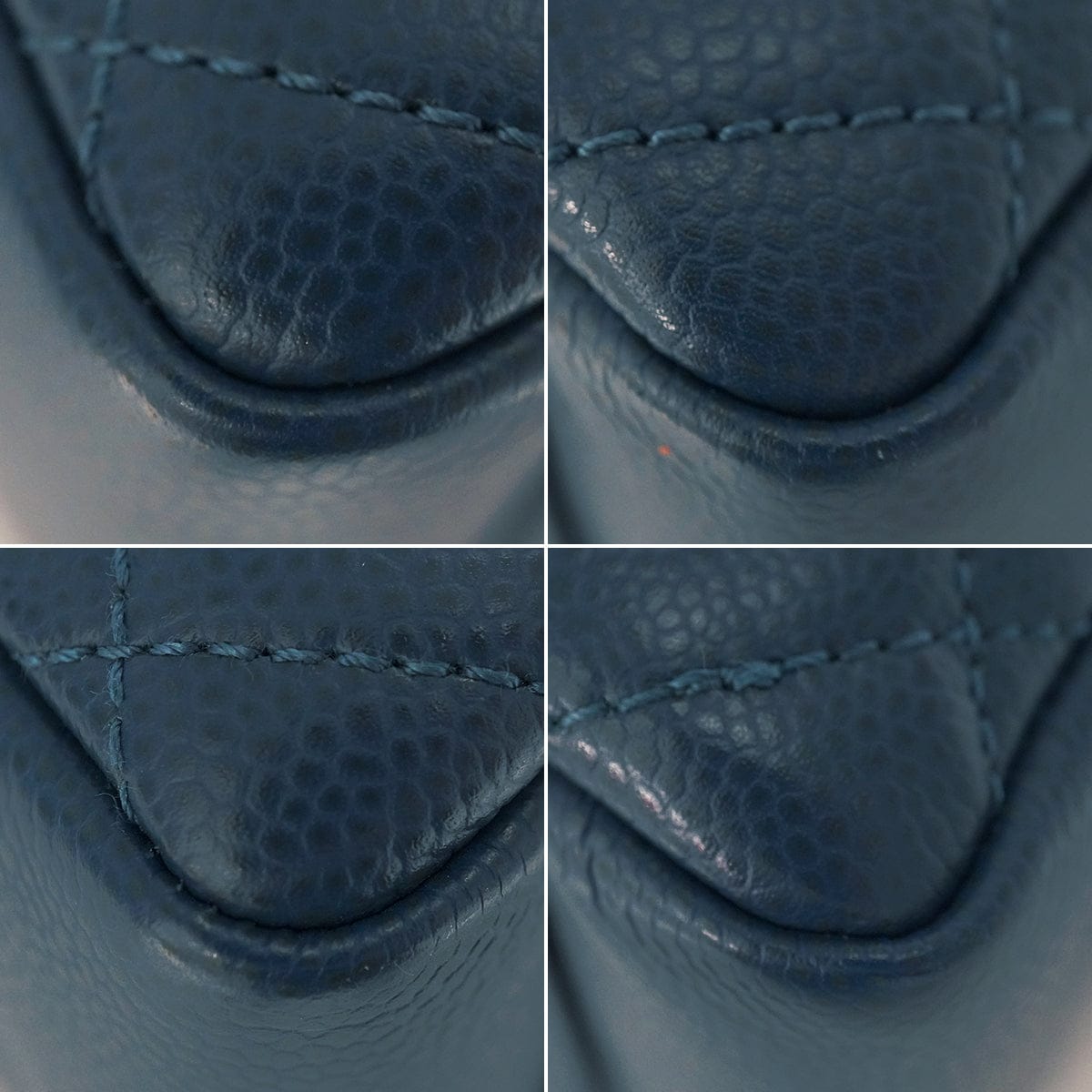 Luxury Promise Japan CHANEL GST BIG COCO CHAIN TOTE BAG BLUE CAVIAR SKIN SILVER HARDWARE 90346123