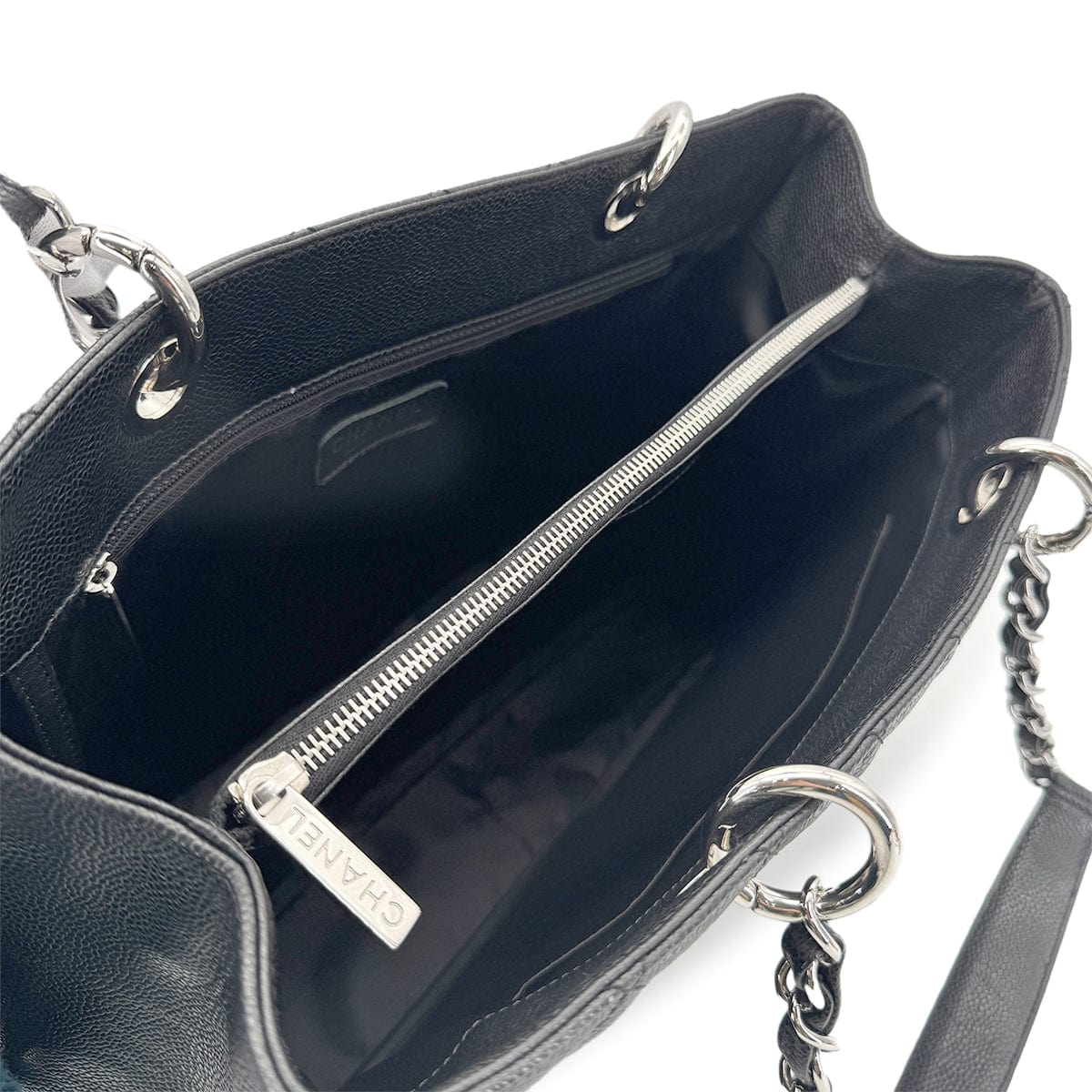 Luxury Promise Japan CHANEL GST TOTE BAG BLACK CAVIAR SKIN 90276768