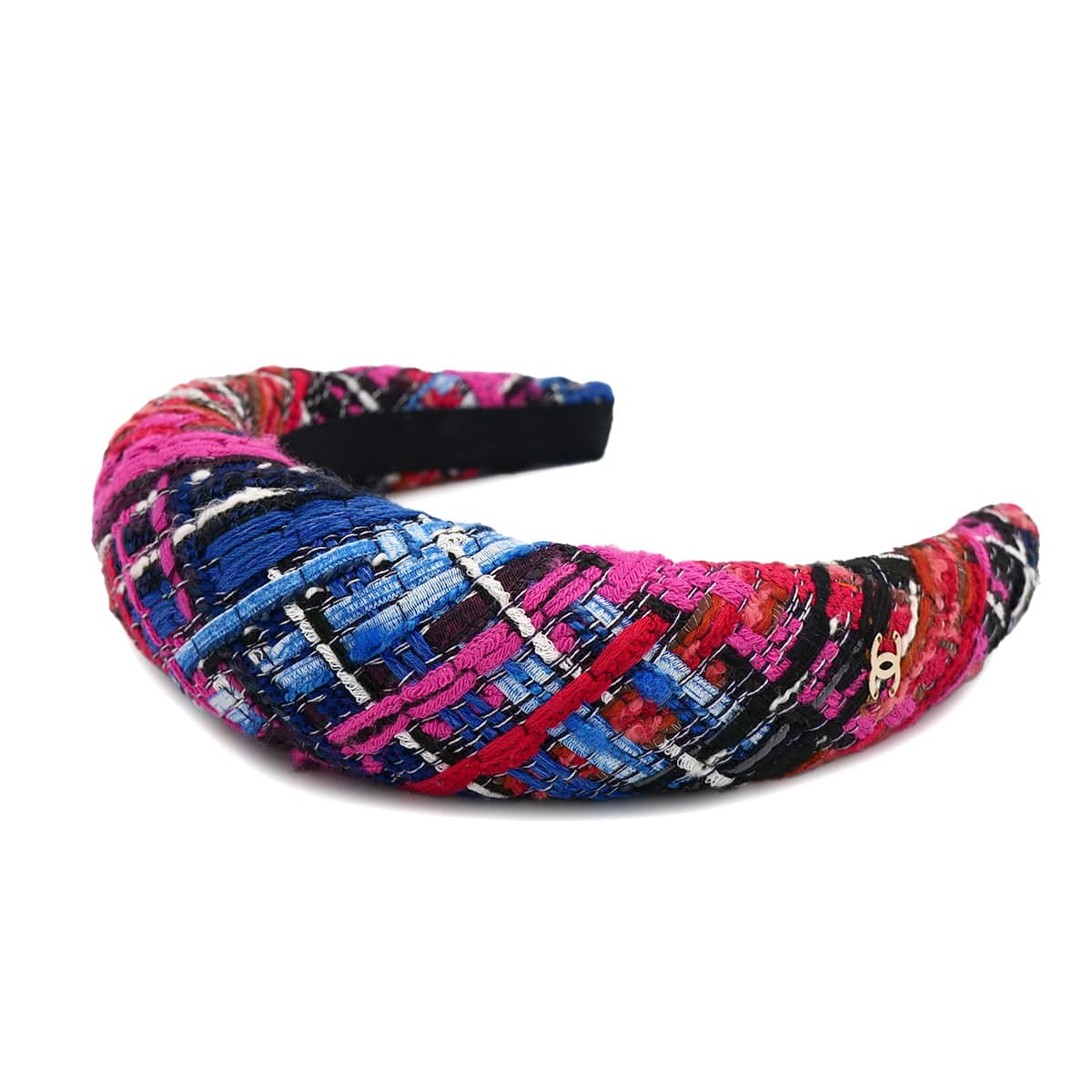 Luxury Promise Japan CHANEL HEADBAND COCOMARK MULTICOLOR TWEED HAIR ACCESSORY 90321036