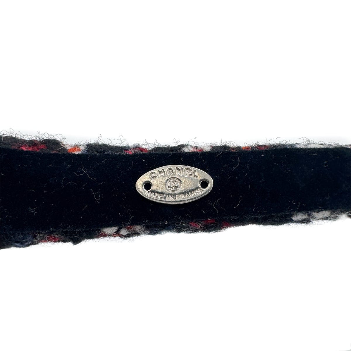 Luxury Promise Japan CHANEL HEADBAND COCOMARK RHINESTONE MULTICOLOR TWEED HAIR ACCESSORY 90321034