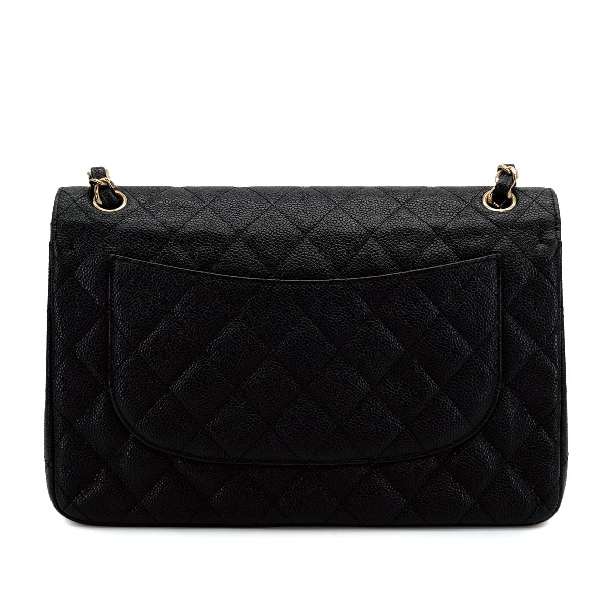 Luxury Promise Japan CHANEL JUMBO MATELASSE 30 CHAIN SHOULDER BAG BLACK CAVIAR SKIN GOLD HARDWARE 90312497