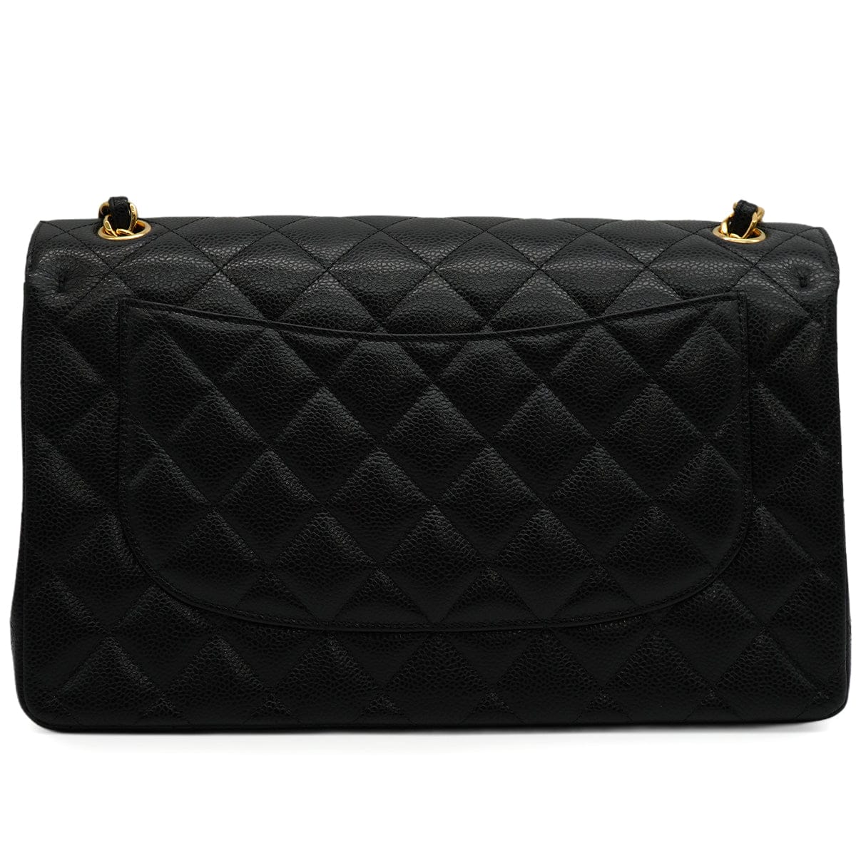 Luxury Promise Japan CHANEL JUMBO MATELASSE 30 CHAIN SHOULDER BAG BLACK CAVIAR SKIN GOLD HARDWARE 90345160