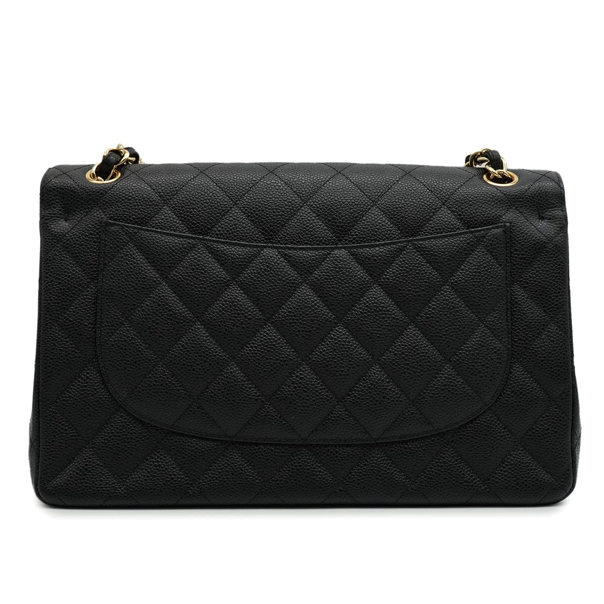 Luxury Promise Japan CHANEL JUMBO MATELASSE 30 CHAIN SHOULDER BAG BLACK CAVIR SKIN GOLD HARDWARE 90346663