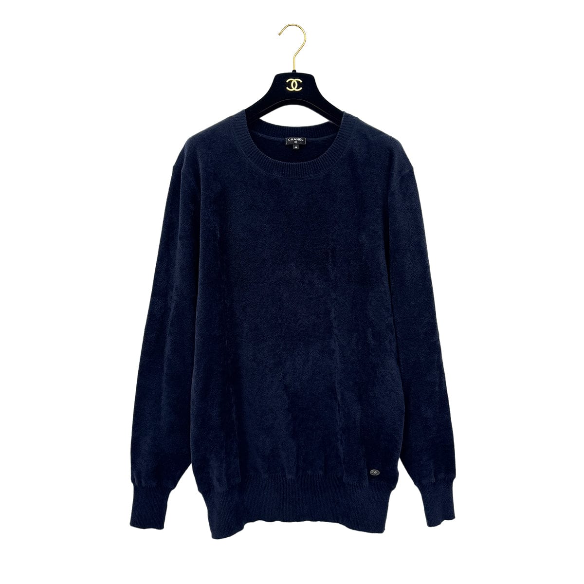 Luxury Promise Japan CHANEL LONG SLEEVE TOPS NAVY CUPRA 48 P57 RTW 90289575