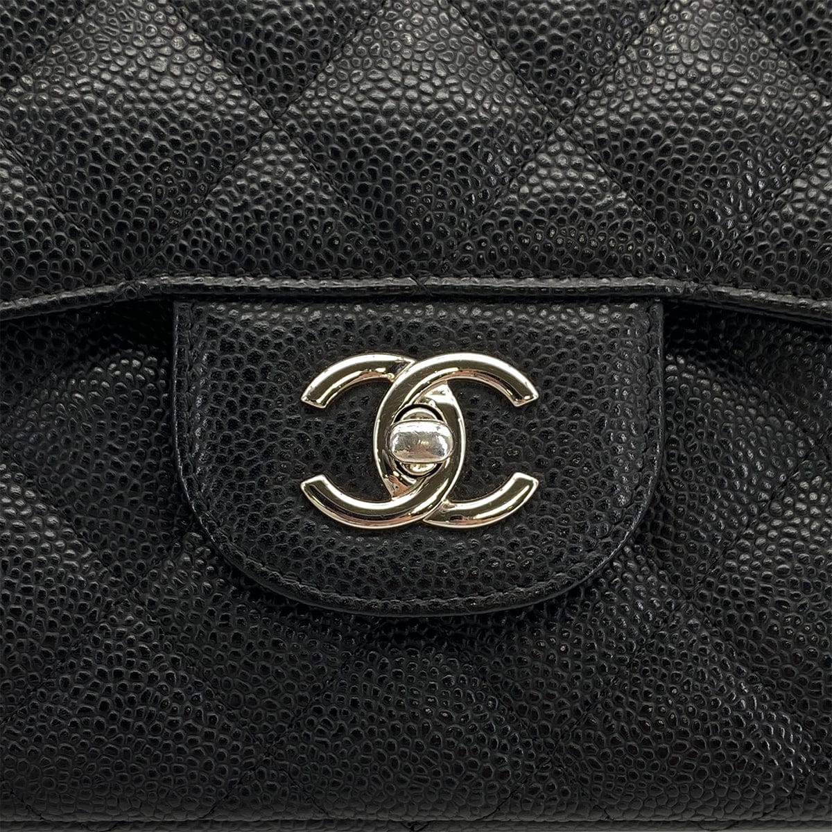 Luxury Promise Japan CHANEL MATELASSE 30 CHAIN SHOULDER BAG BLACK CAVIAR SKIN SILVER HARDWARE 90324757