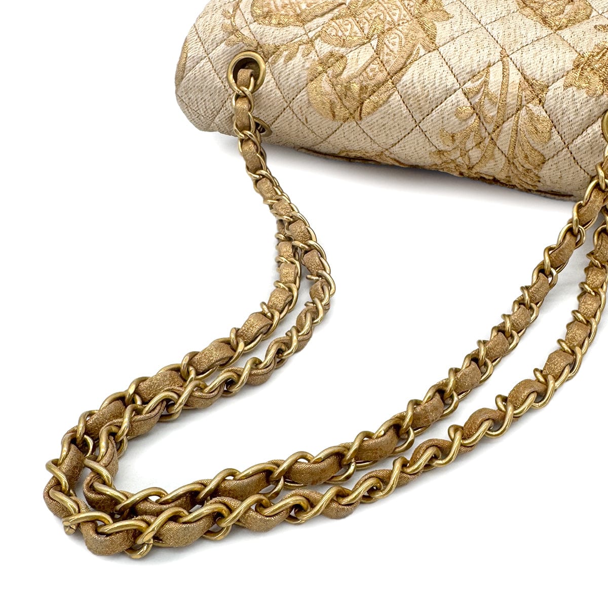 Luxury Promise Japan CHANEL MATELASSE CHAIN SHOULDER BAG GOLD JACQUARD 90279800