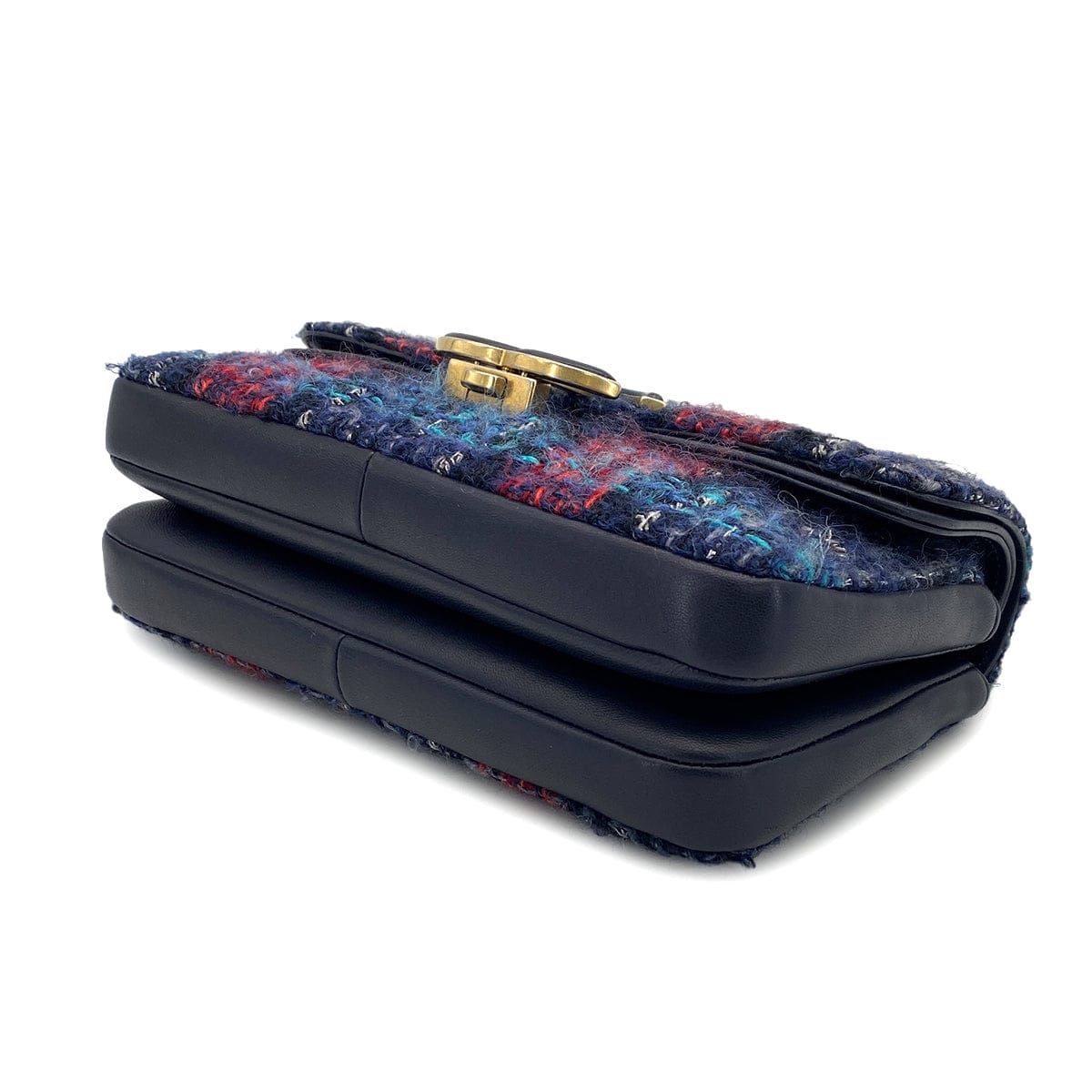 Luxury Promise Japan CHANEL MATELASSE CHAIN SHOULDER BAG MULTICOLOR TWEED GOLD HARDWARE 90317288