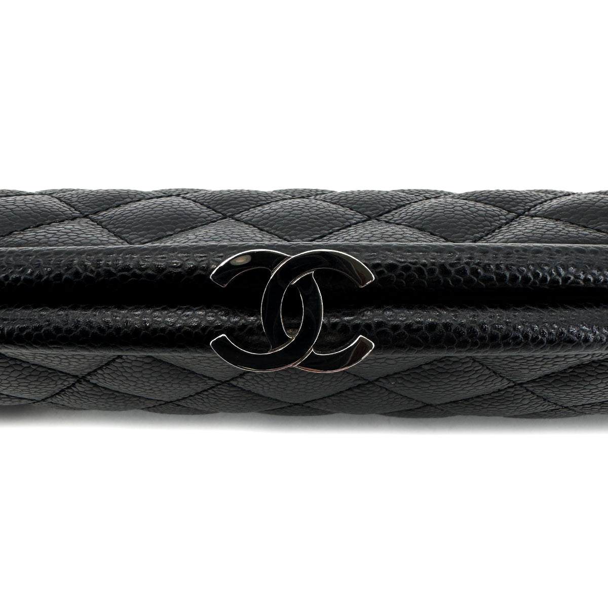 Luxury Promise Japan CHANEL MATELASSE CLUTCH BAG BLACK CAVIAR SKIN 90293014