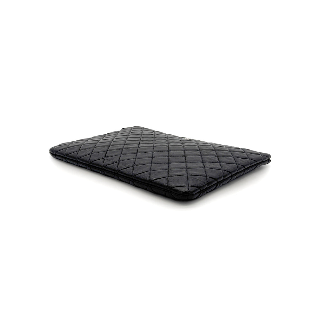 Luxury Promise Japan CHANEL MATELASSE CLUTCH BAG BLACK LAMB SKIN 90280503