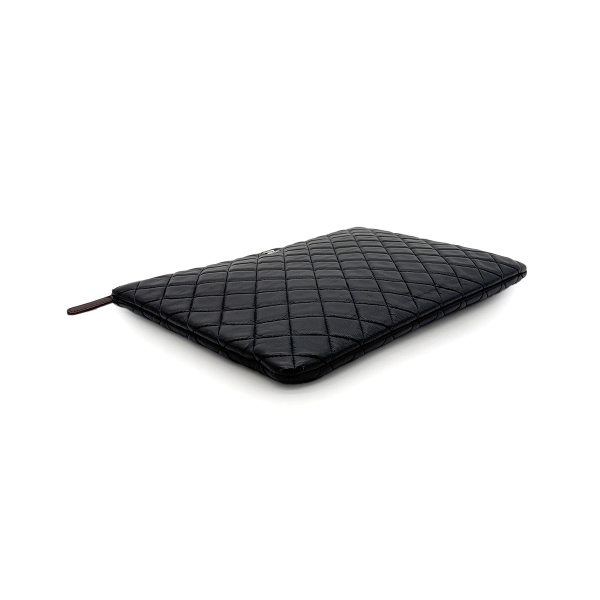 Luxury Promise Japan CHANEL MATELASSE CLUTCH BAG BLACK LAMB SKIN 90280503