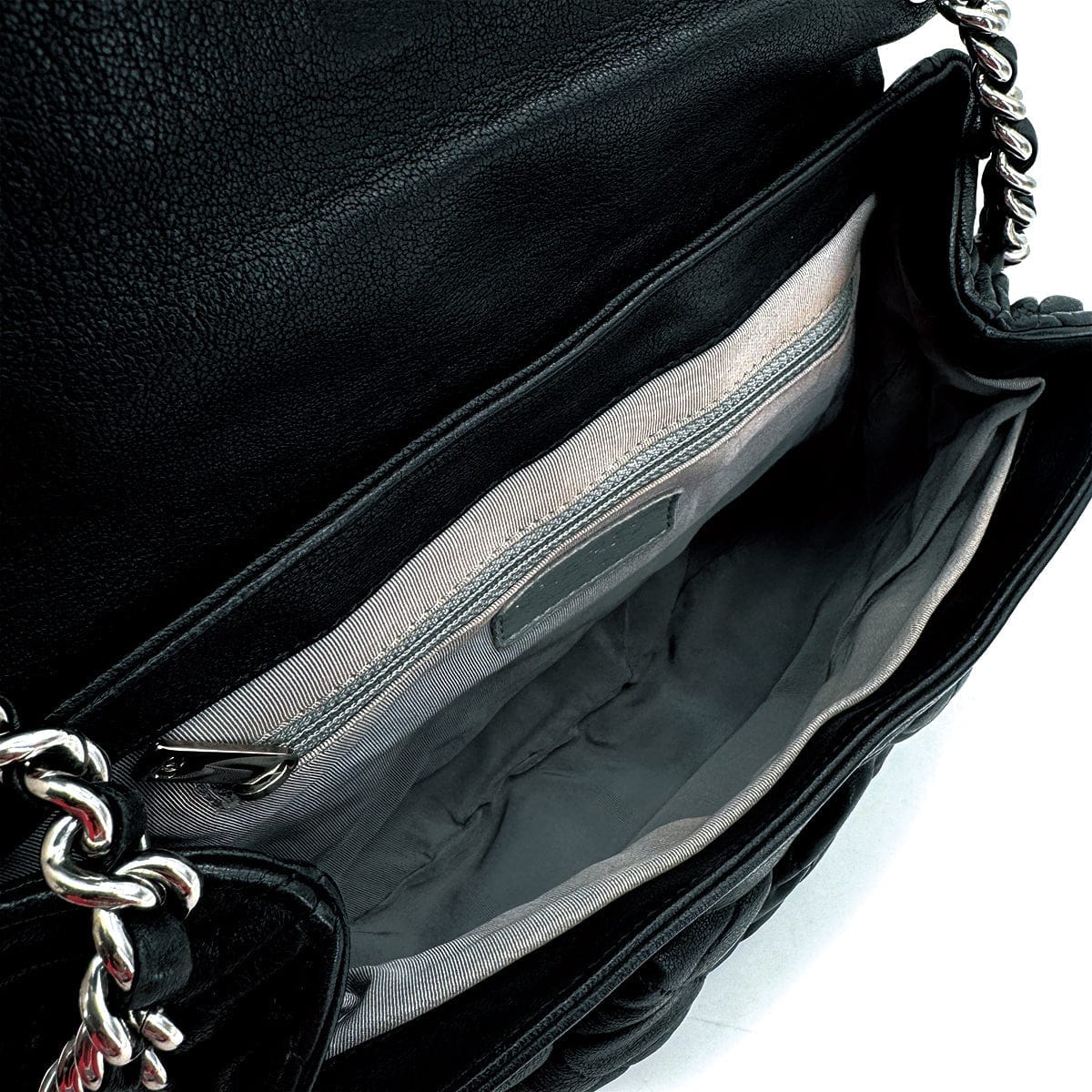 Luxury Promise Japan CHANEL MATELASSE COCOMARK CHAIN AROUND SHOULDER BAG BLACK LEATHER 90309812