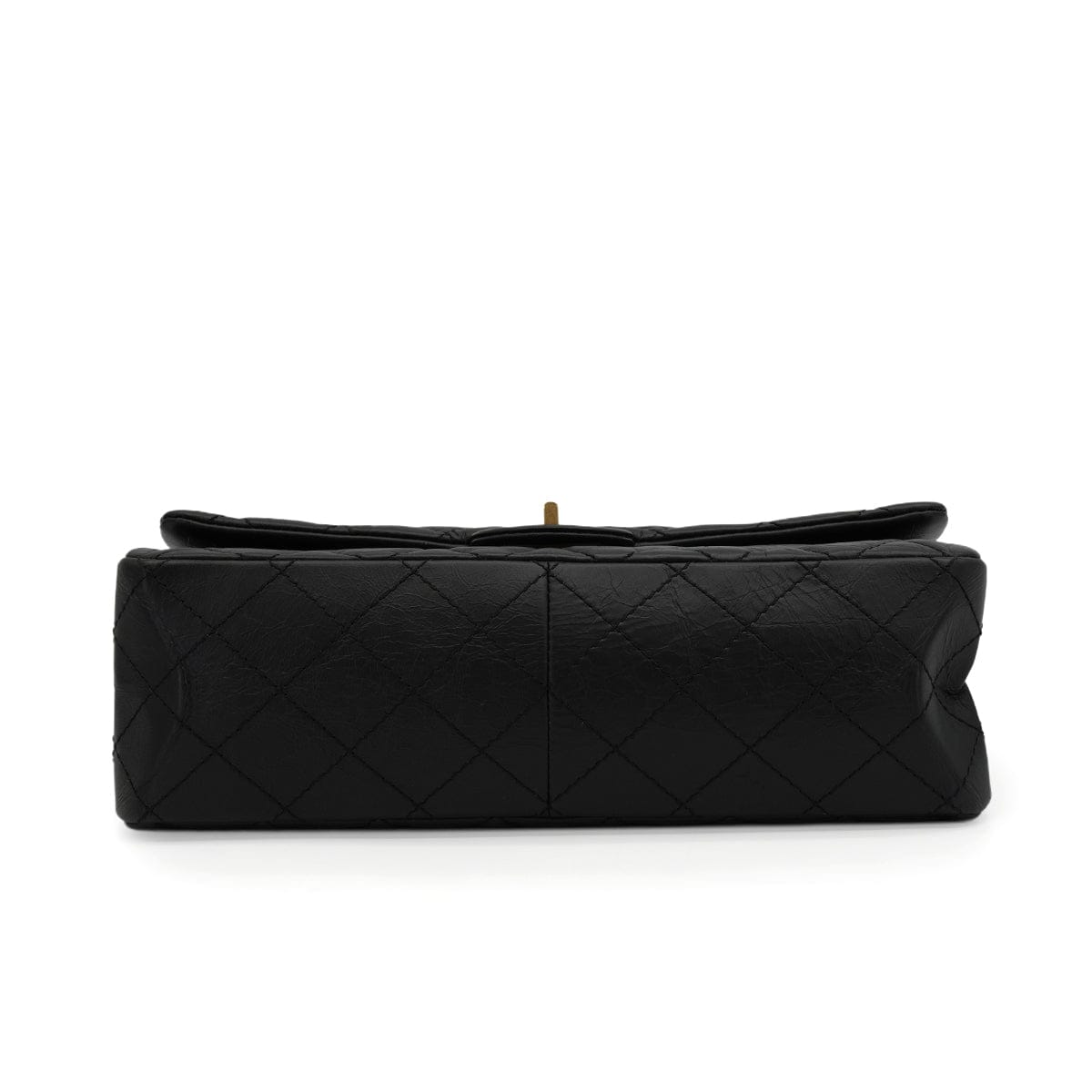 Luxury Promise Japan CHANEL MATERASSE 2.55 CHAIN SHOULDER BAG BLACK LEATHER GOLD HARDWARE 90345071