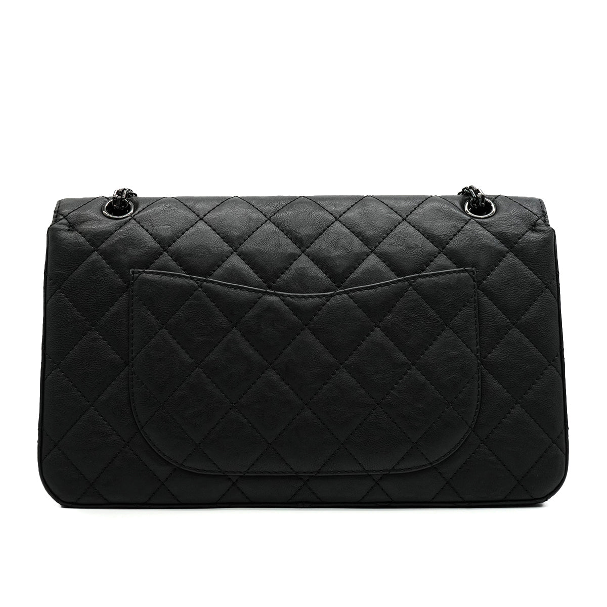 Luxury Promise Japan CHANEL MATERASSE 2.55 CHAIN SHOULDER BAG BLACK LEATHER SO BLACK HARDWARE 90346673