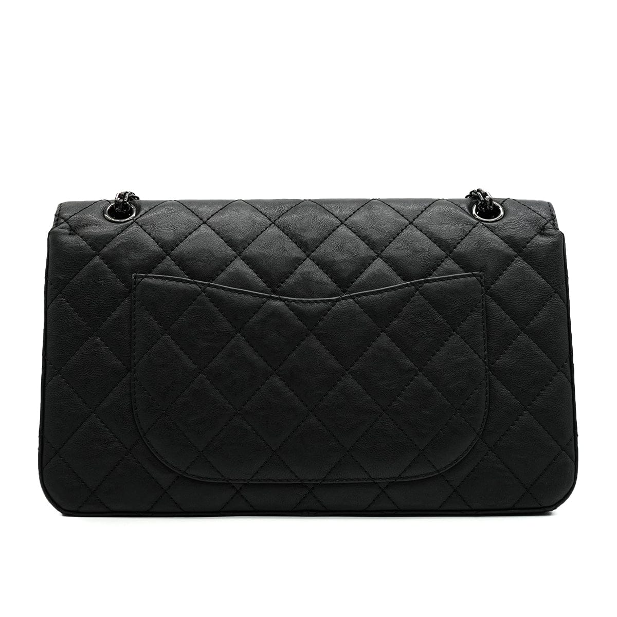 Luxury Promise Japan CHANEL MATERASSE 2.55 CHAIN SHOULDER BAG BLACK LEATHER SO BLACK HARDWARE 90346673