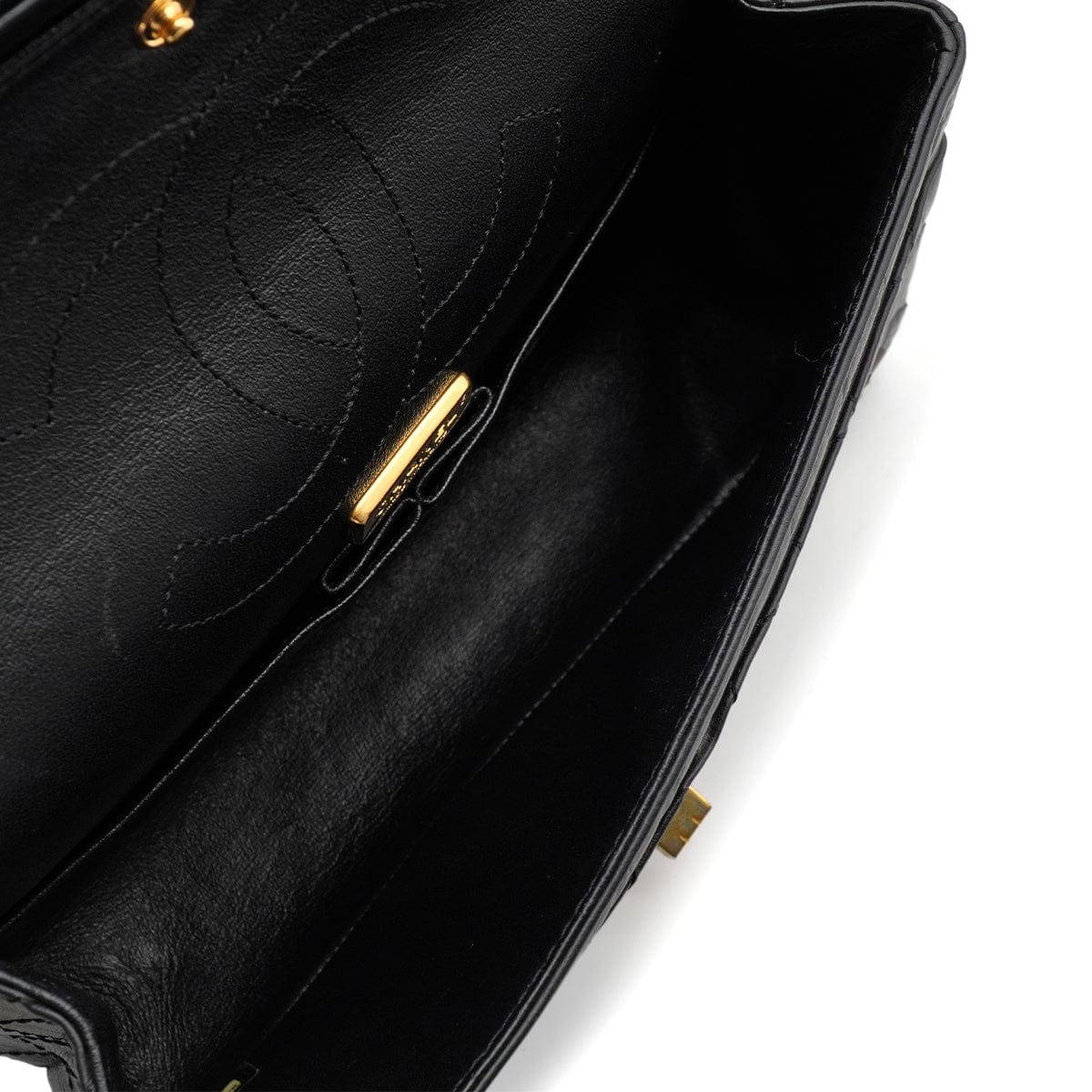 Luxury Promise Japan CHANEL MATERASSE 2.55 REISSUE CASINO LUCKY CHARM CHAIN SHOULDER BAG BLACK LEATHER GOLD HARDWARE 90344369