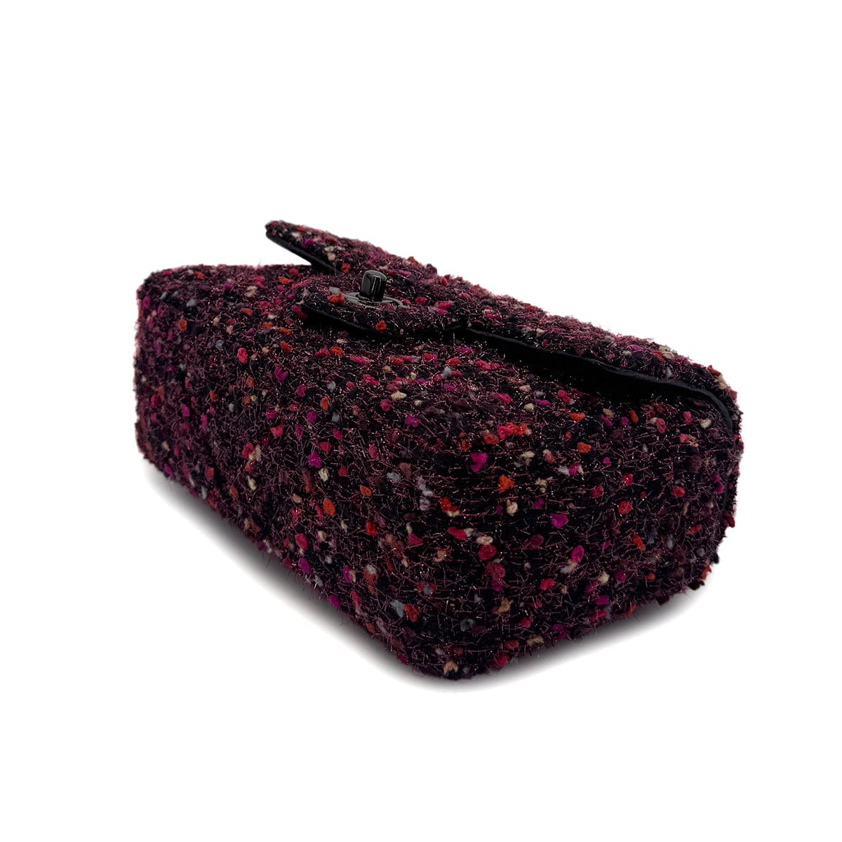 Luxury Promise Japan CHANEL MINI MATELASSE 20 CHAIN SHOULDER BAG BLACK PINK TWEED 90294980