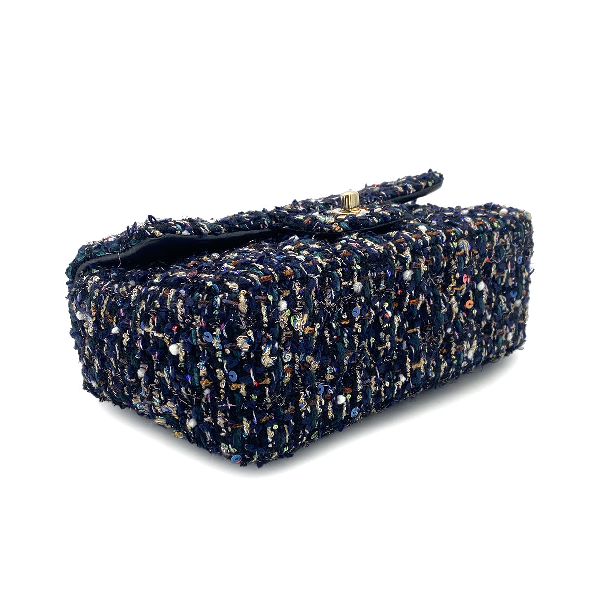 Luxury Promise Japan CHANEL MINI MATELASSE 20 CHAIN SHOULDER BAG MULTICOLOR TWEED 90301697