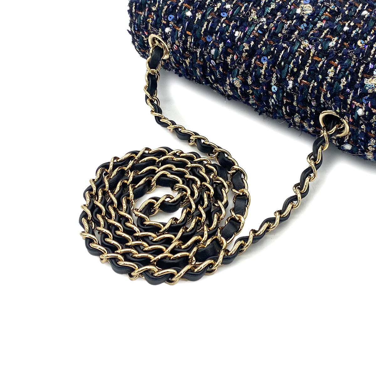 Luxury Promise Japan CHANEL MINI MATELASSE 20 CHAIN SHOULDER BAG MULTICOLOR TWEED 90301697