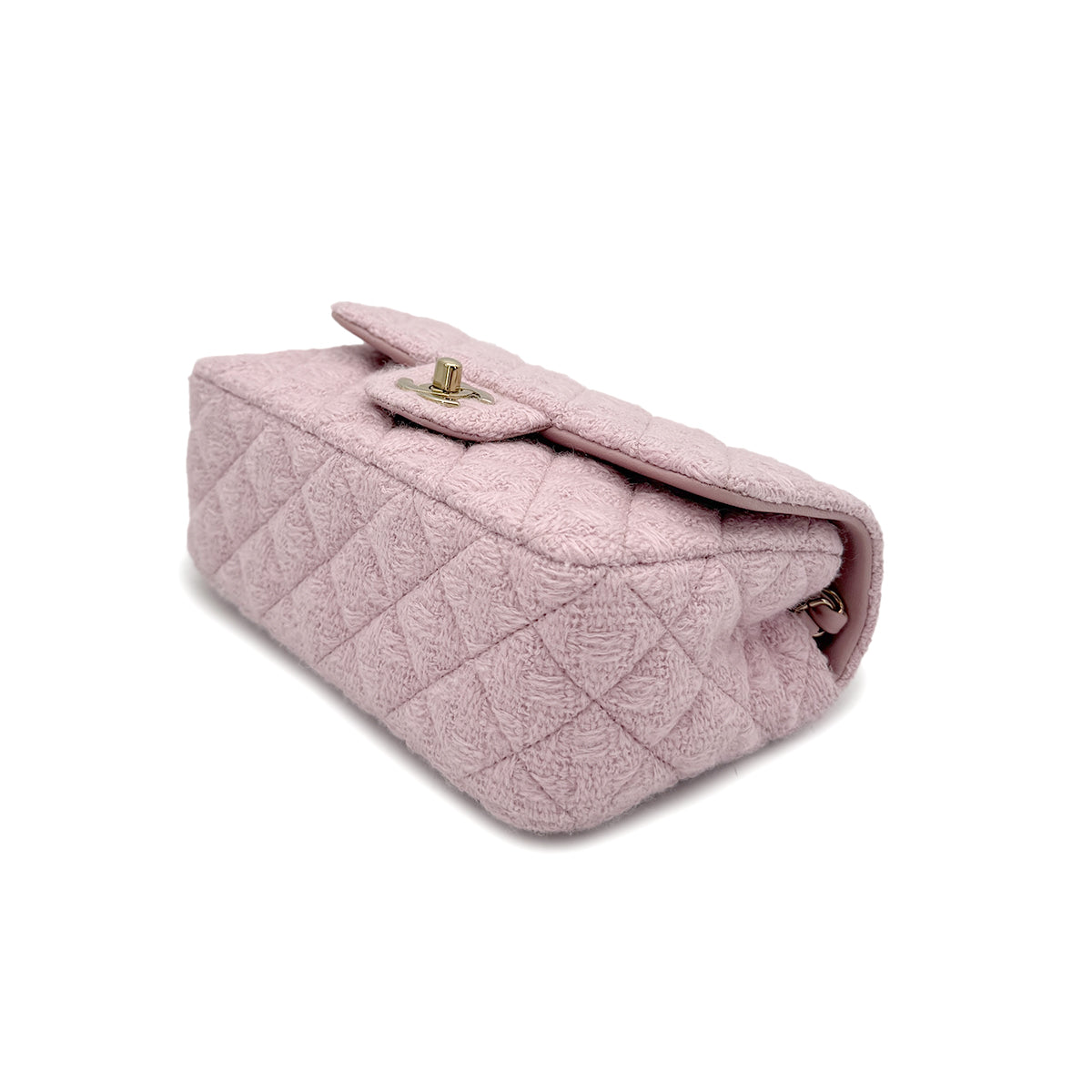 Luxury Promise Japan CHANEL MINI MATELASSE 20 CHAIN SHOULDER BAG PINK TWEED 90294827