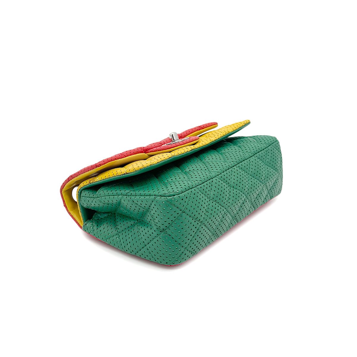 Luxury Promise Japan CHANEL MINI MATELASSE CHAIN SHOULDER BAG PUNCHING RASTA COLORS LAMB SKIN 90275622