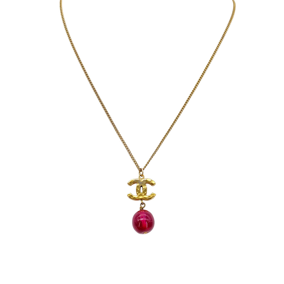 Luxury Promise Japan CHANEL NECKLACE COCOMARK COLOR STONE ACCESSORY B11A 90269688