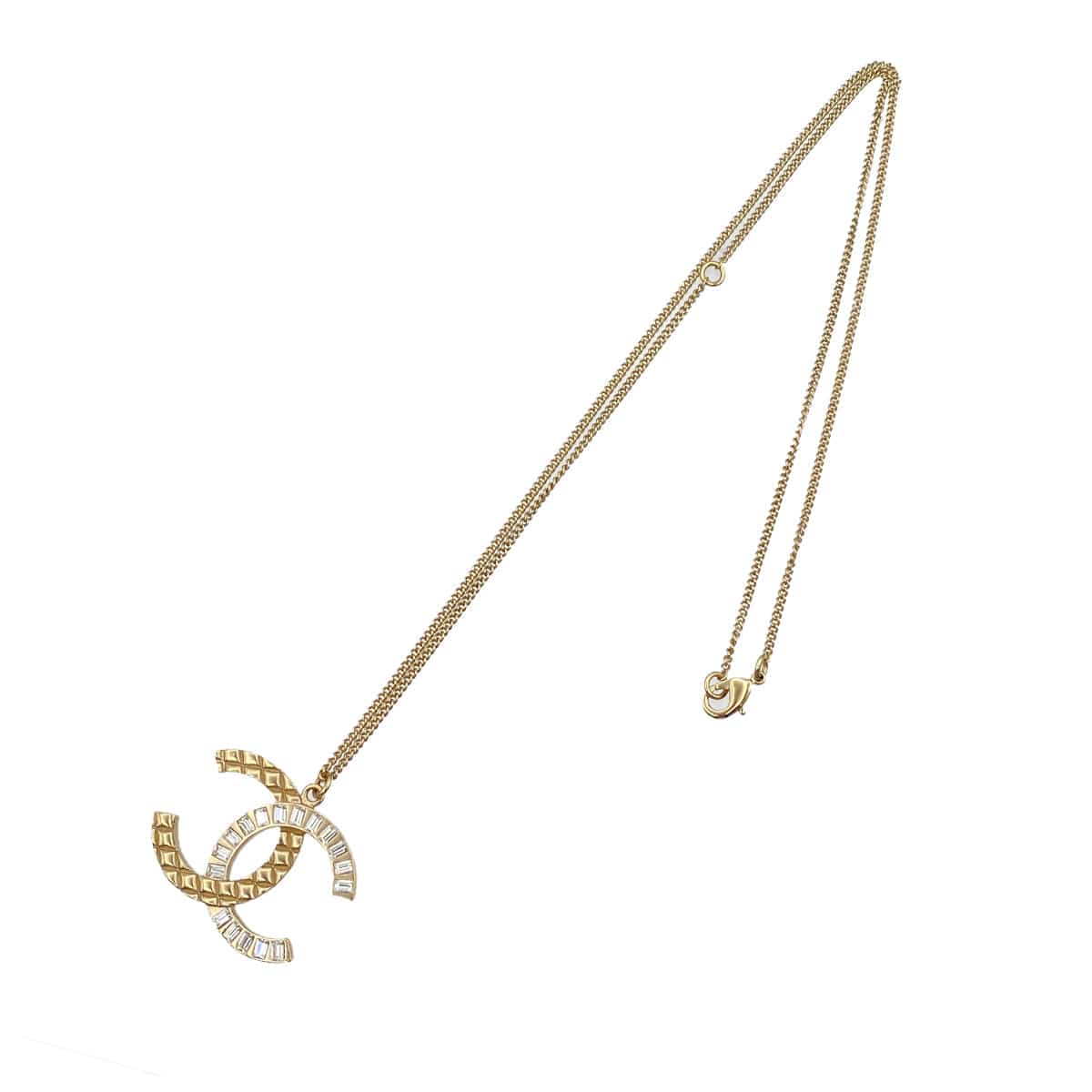 Luxury Promise Japan CHANEL NECKLACE COCOMARK RHINESTONE ACCESSORY B18V 90273913