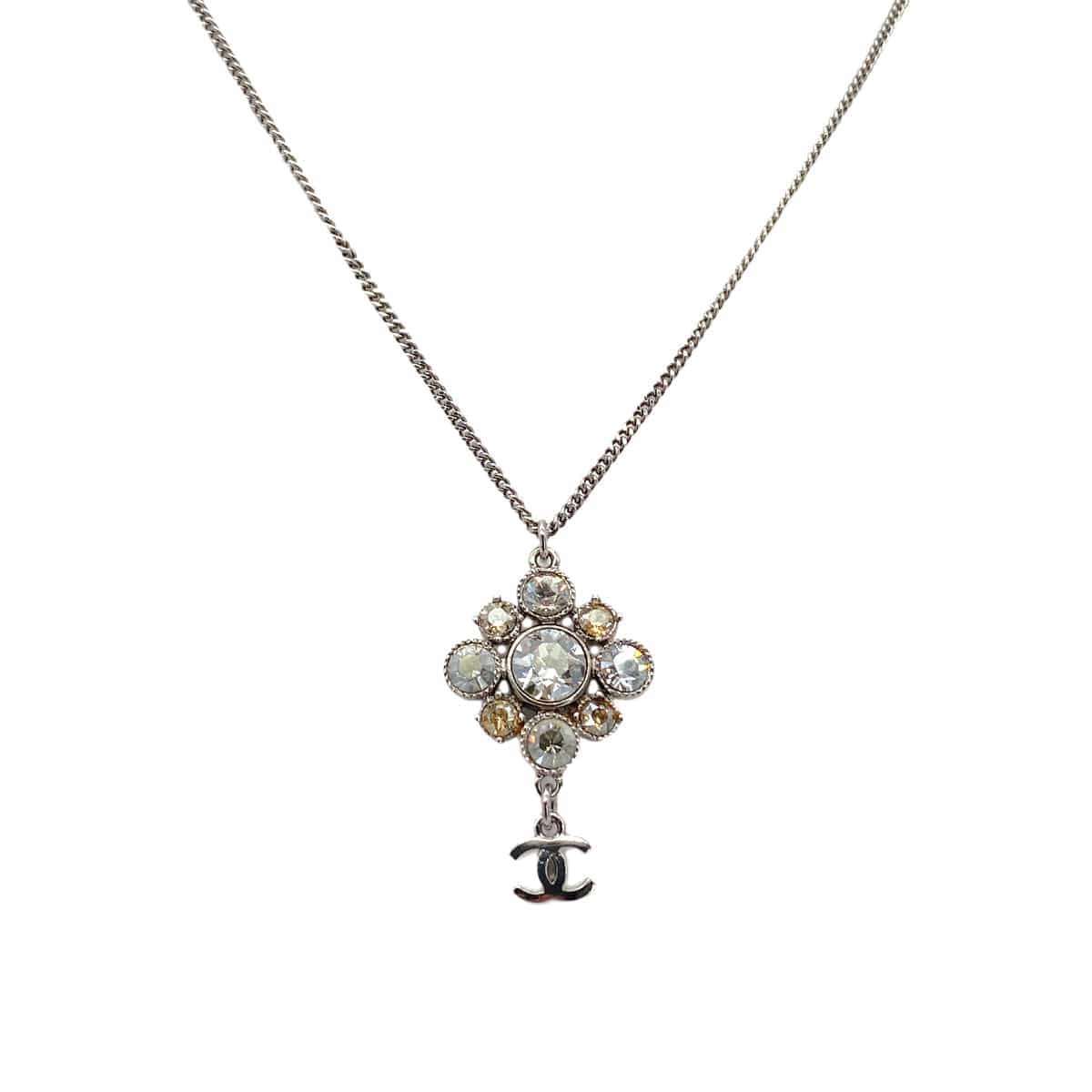 Luxury Promise Japan CHANEL NECKLACE COCOMARK RHINESTONE ACCESSORY C13V 90266164