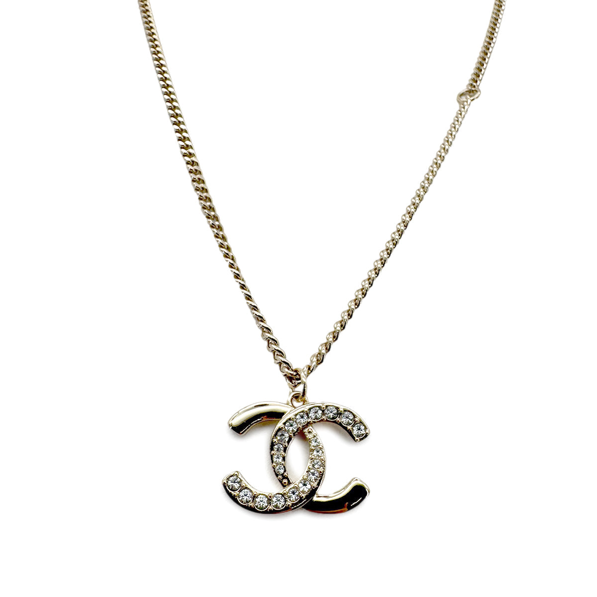 Luxury Promise Japan CHANEL NECKLACE COCOMARK RHINESTONE ACCESSORY L24P 90268847