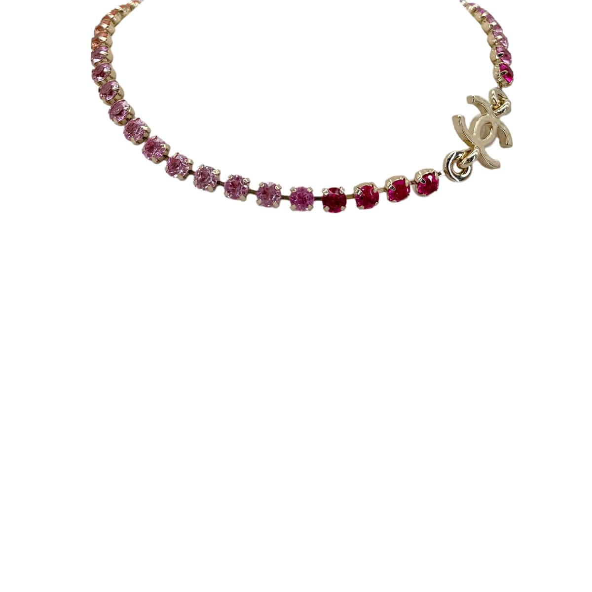 Luxury Promise Japan CHANEL NECKLACE COCOMARK RHINESTONE MULTICOLOR GOLD ACCESSORY A24C 90289554