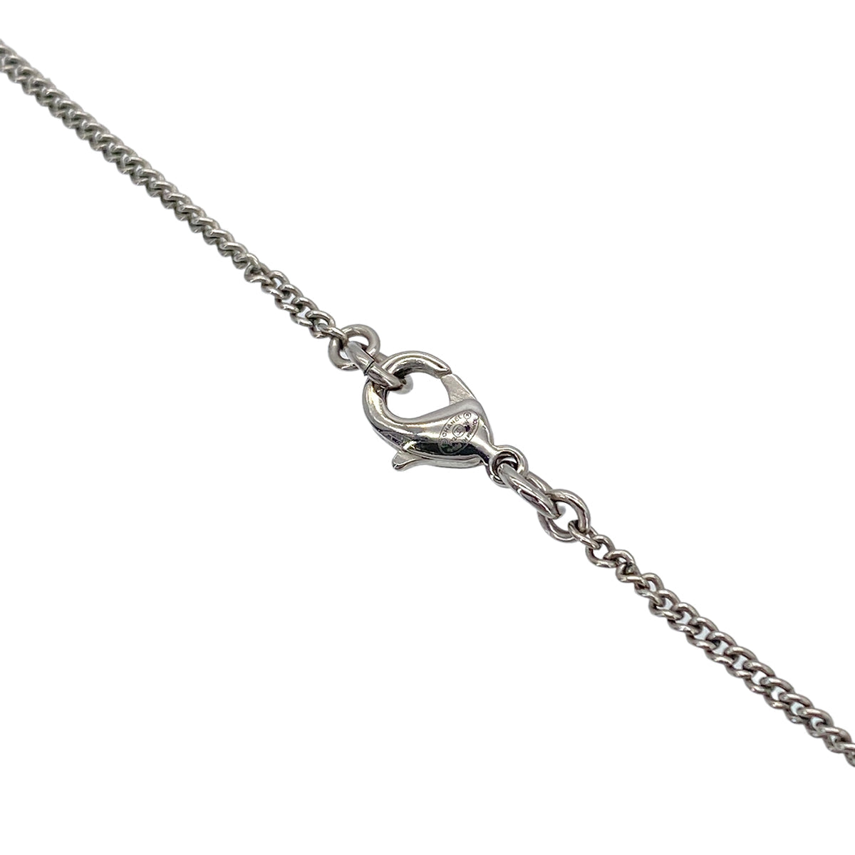 Luxury Promise Japan CHANEL NECKLACE COCOMARK RHINESTONE SILVER ACCESSORY F12W 90279598