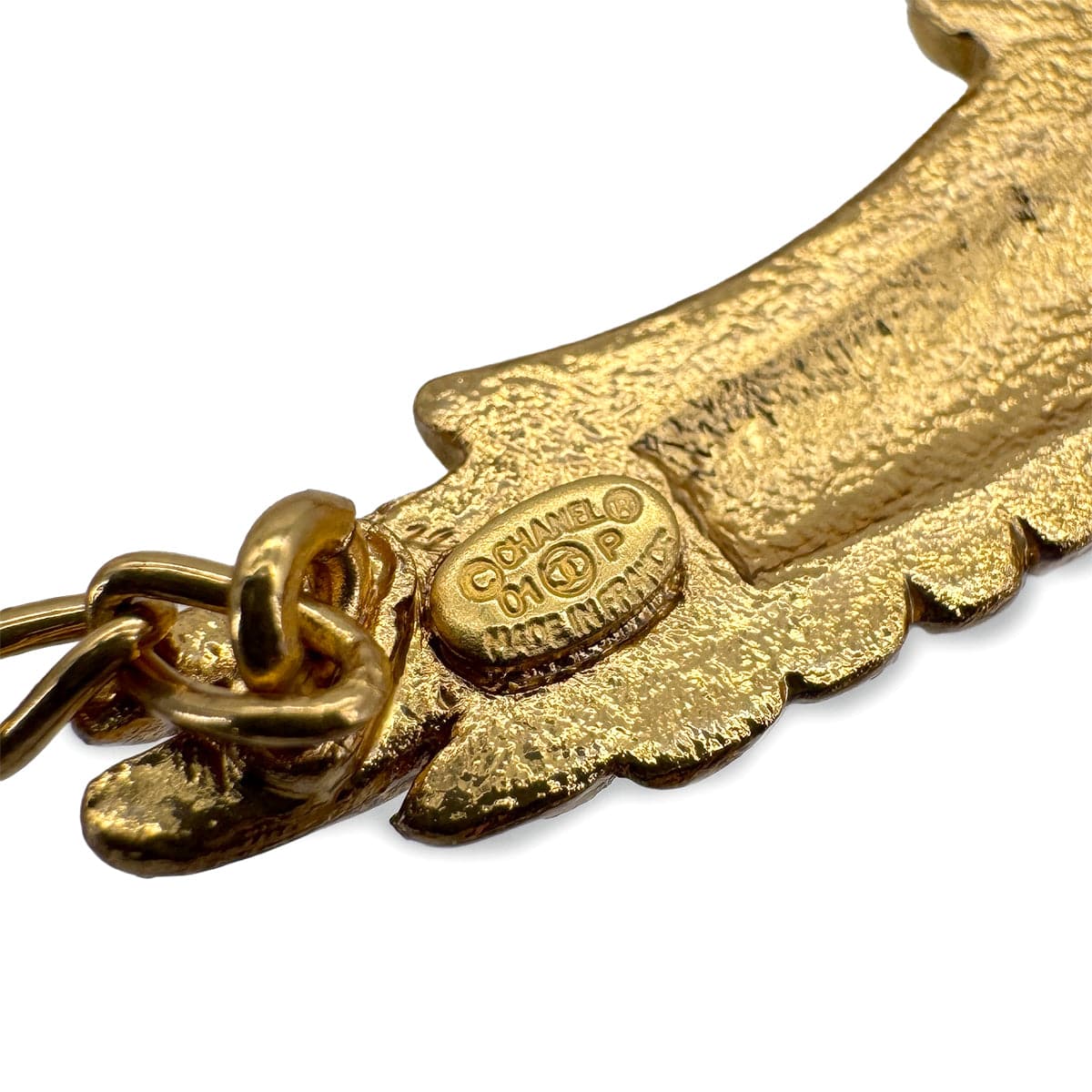 Luxury Promise Japan CHANEL NECKLACE EAGLE COCOMARK RHINESTONE GOLD ACCESSORY 01P 90321035