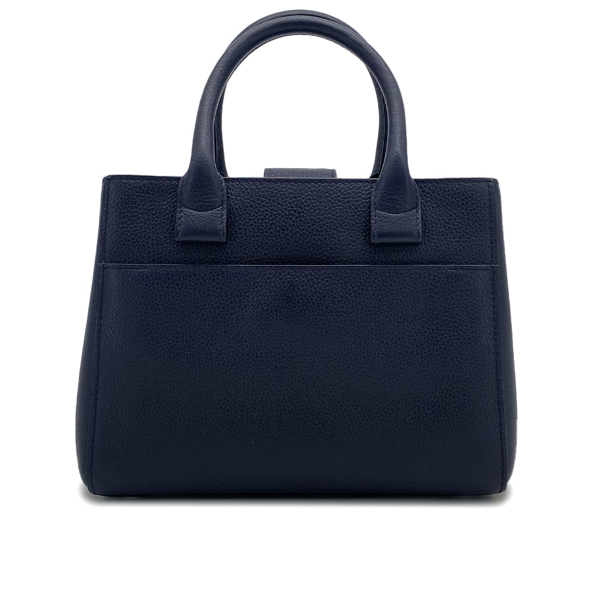 Luxury Promise Japan CHANEL NEO EXECUTIVE TOTE SHOULDER BAG NAVY LEATHER SILVER HARDWARE 90324809