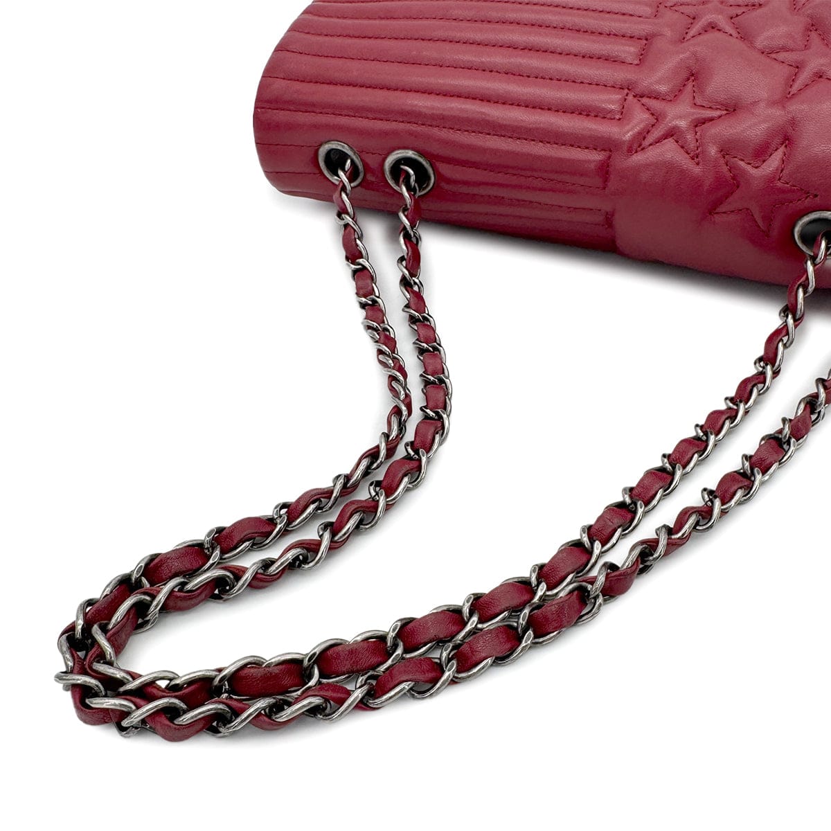 Luxury Promise Japan CHANEL PARIDARAS CHAIN SHOULDER BAG STAR RED LAMB SKIN 90274053