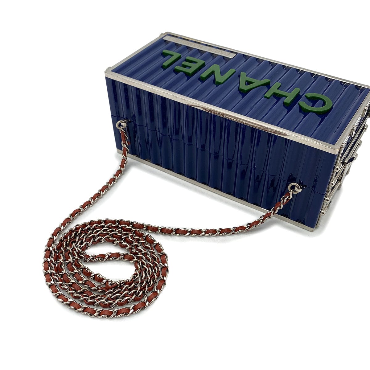 Luxury Promise Japan CHANEL PARIS HAMBURG LOGO COCOMARK CONTAINER CHAIN SHOULDER BAG MULTICOLOR PLASTIC 90296683