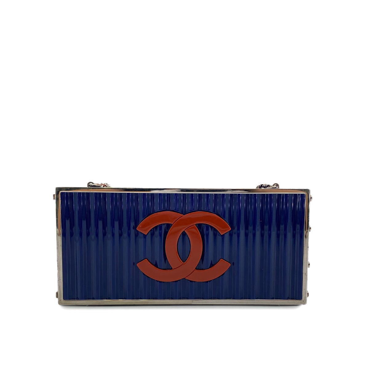 Luxury Promise Japan CHANEL PARIS HAMBURG LOGO COCOMARK CONTAINER CHAIN SHOULDER BAG MULTICOLOR PLASTIC 90296683