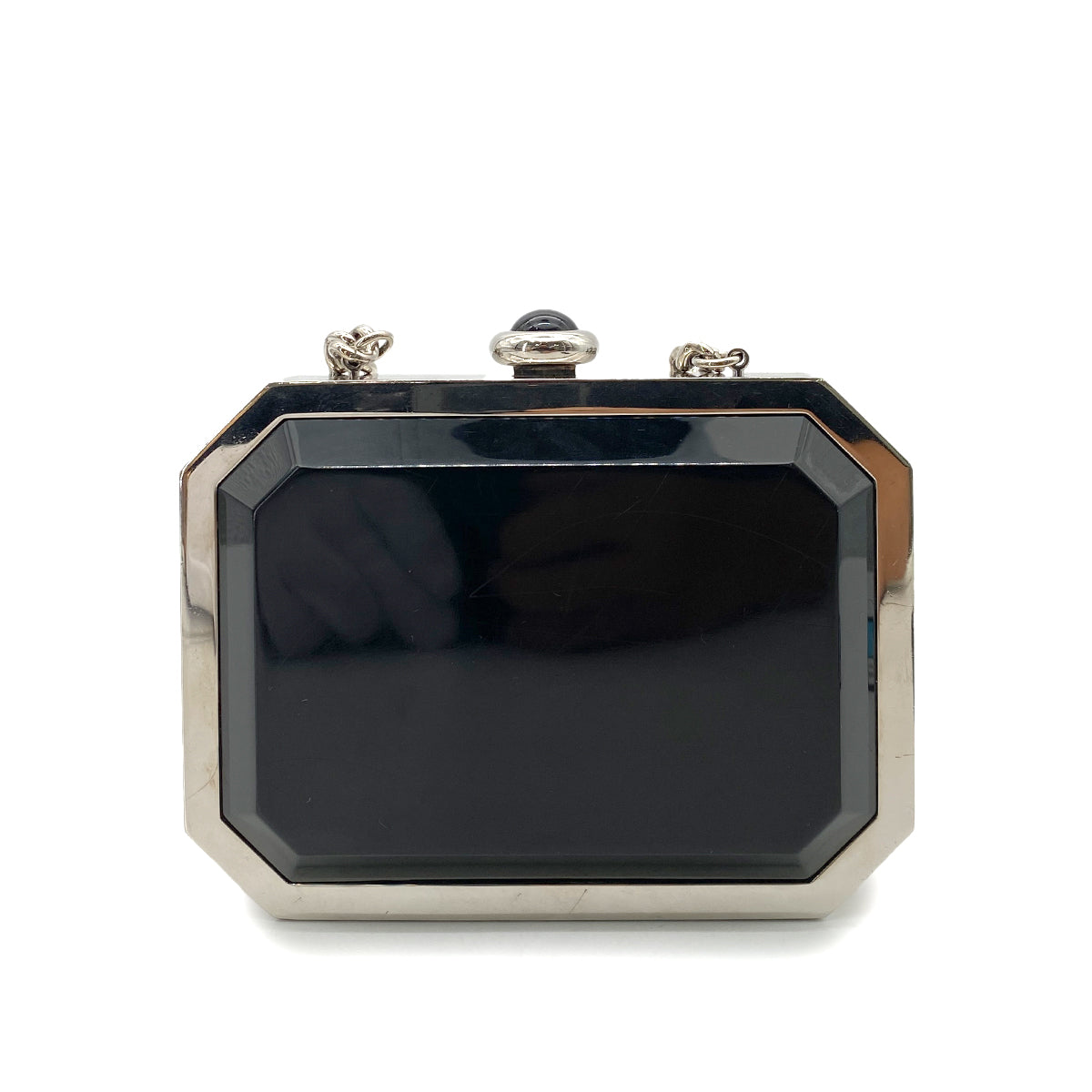 Luxury Promise Japan CHANEL PREMIERE CHAIN SHOULDER BAG SILVER PLASTIC B15C 90251846