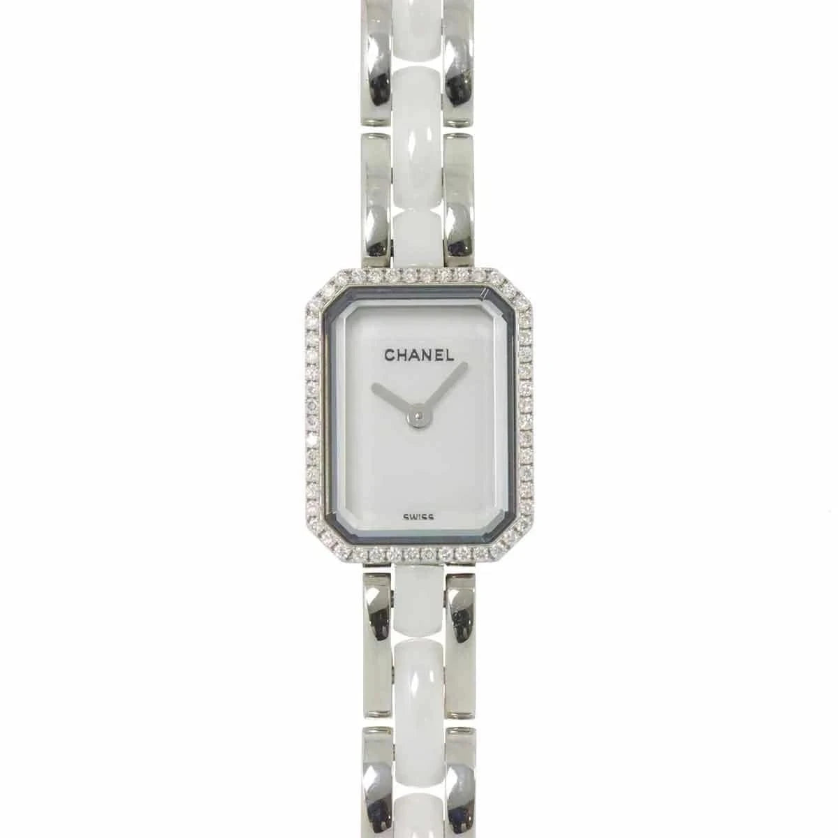Luxury Promise Japan CHANEL Premiere H2132 Diamond Bezel Ceramic Quartz White Dial Ladies 90272590