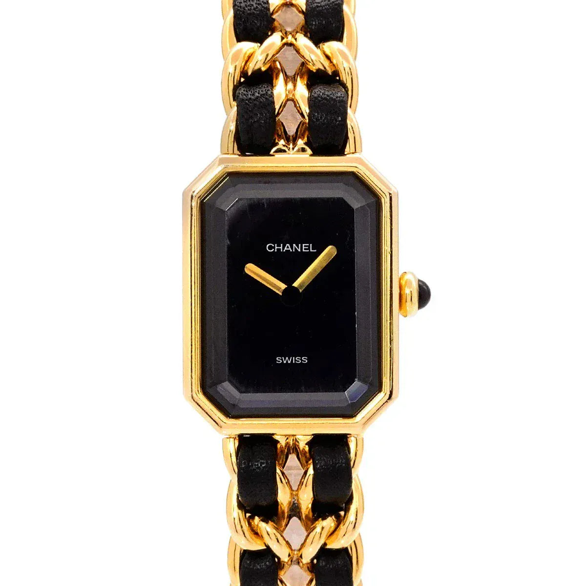 Luxury Promise Japan CHANEL Premiere Size L H0001 Vintage Quartz Black Dial Ladies Watch 90285964