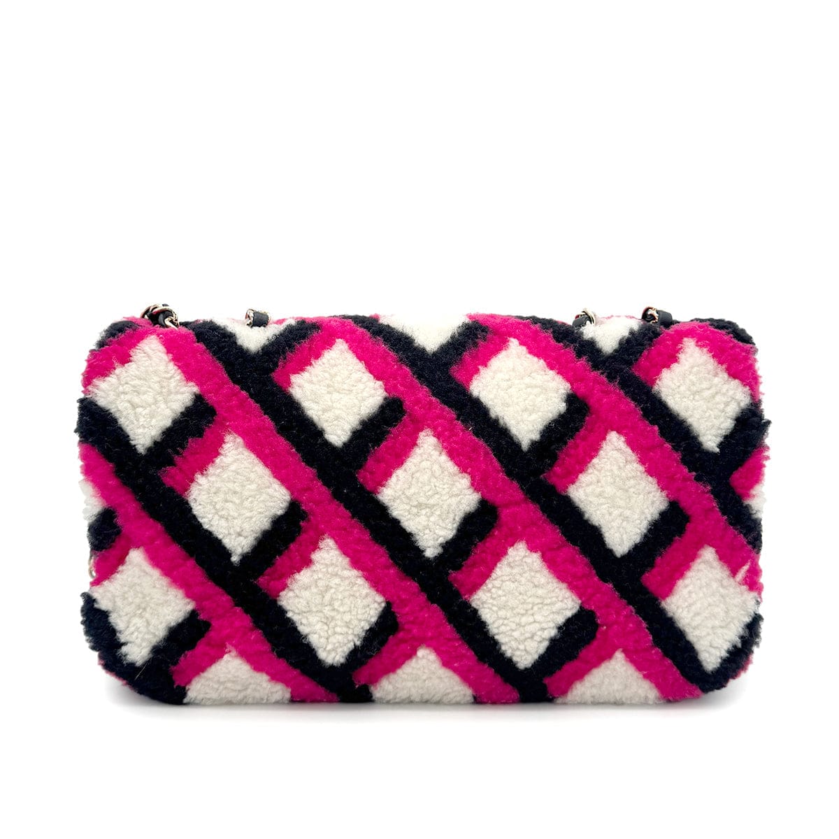 Luxury Promise Japan CHANEL SHEARLING MOUTON CHAIN SHOULDER BAG MULTICOLOR 90274410