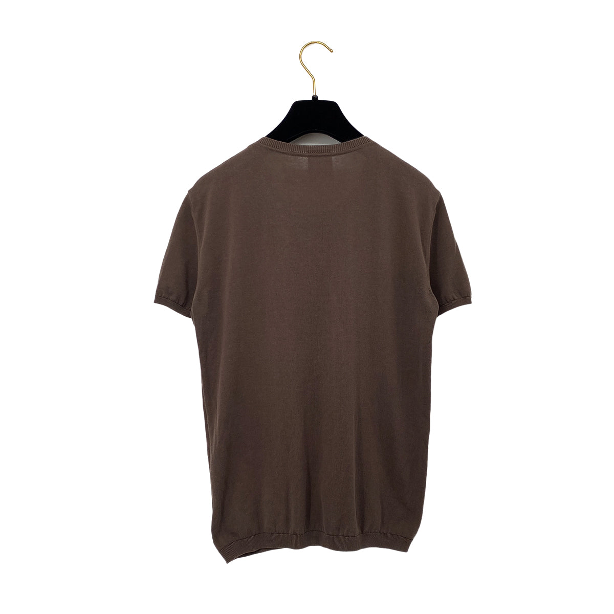 Luxury Promise Japan CHANEL SHORT SLEEVE TOPS BROWN COTTON 42 03C RTW 90288017
