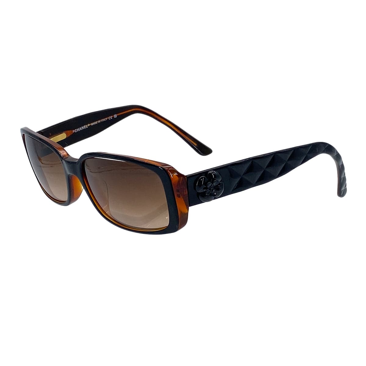 Luxury Promise Japan CHANEL SUNGLASSES COCOMARK CAMELLIA BROWN BLACK EYEWEAR 90319611