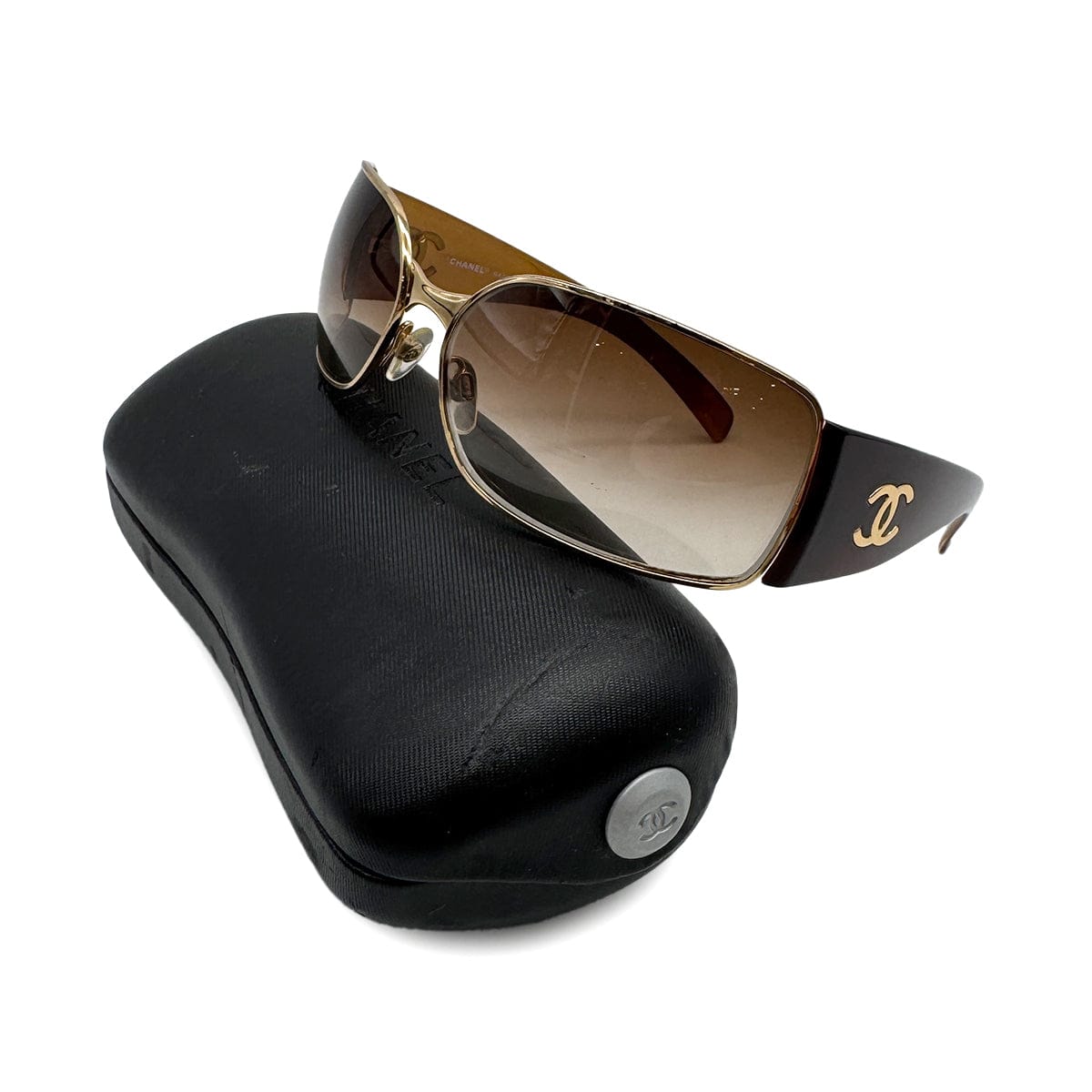 Luxury Promise Japan CHANEL SUNGLASSES COCOMARK LOGO BROWN EYEWEAR 90319118