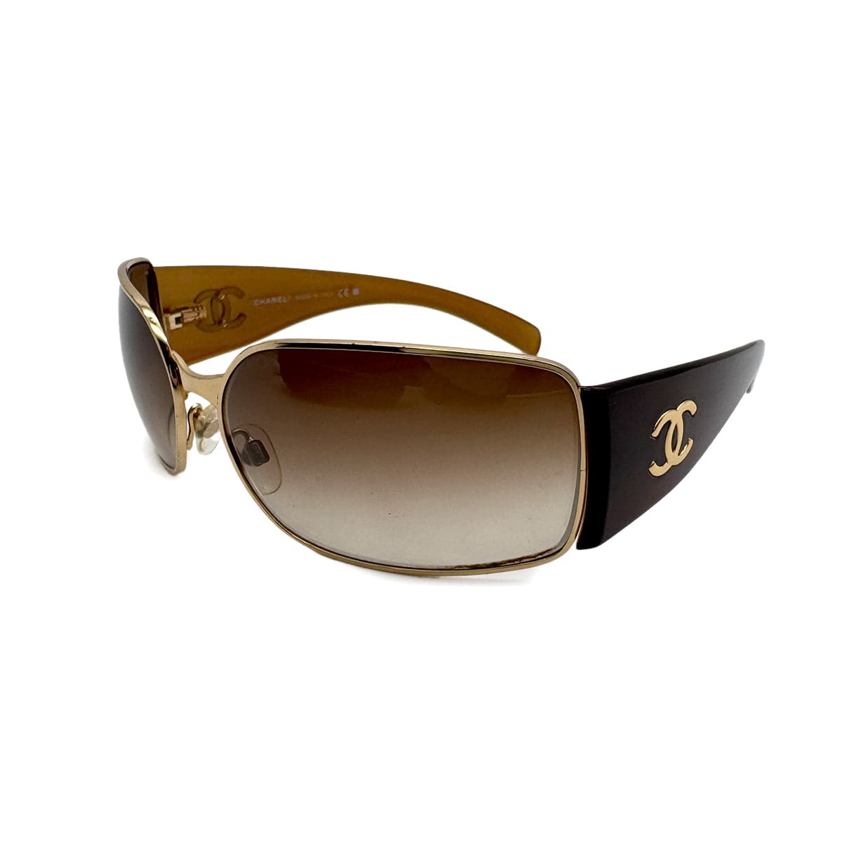 Luxury Promise Japan CHANEL SUNGLASSES COCOMARK LOGO BROWN EYEWEAR 90319118