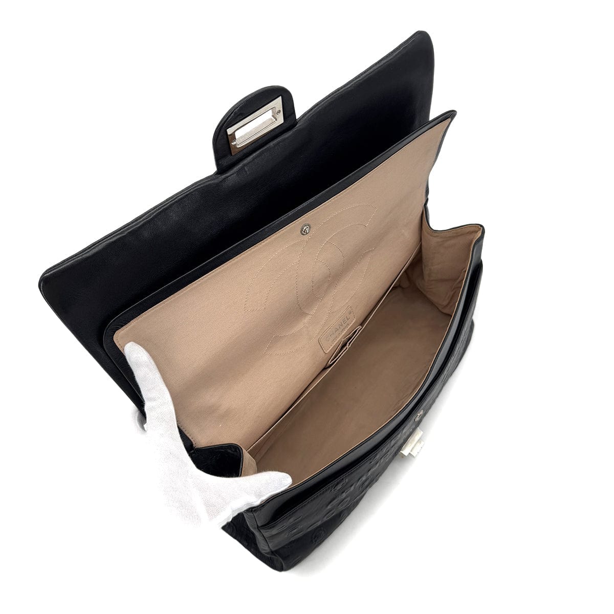 Luxury Promise Japan CHANEL VINTAGE 2.55 UNLIMITED CHAIN SHOULDER BAG BLACK CALF SKIN 90284896