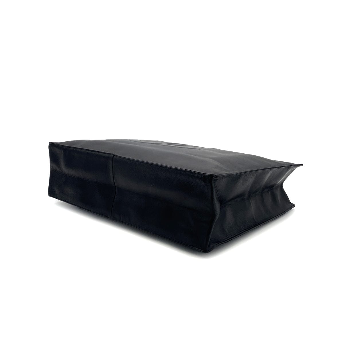 Luxury Promise Japan CHANEL VINTAGE BIG COCO CHAIN TOTE BAG BLACK LAMB SKIN 90301751