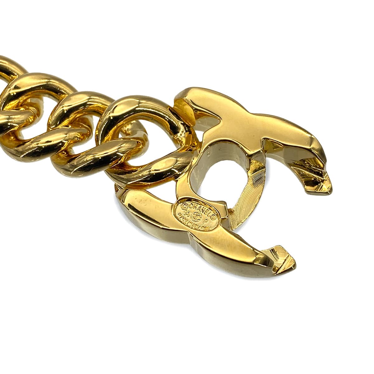 Luxury Promise Japan CHANEL VINTAGE BRACELET COCOMARK TURN LOCK GOLD ACCESSORY 96P 90275819