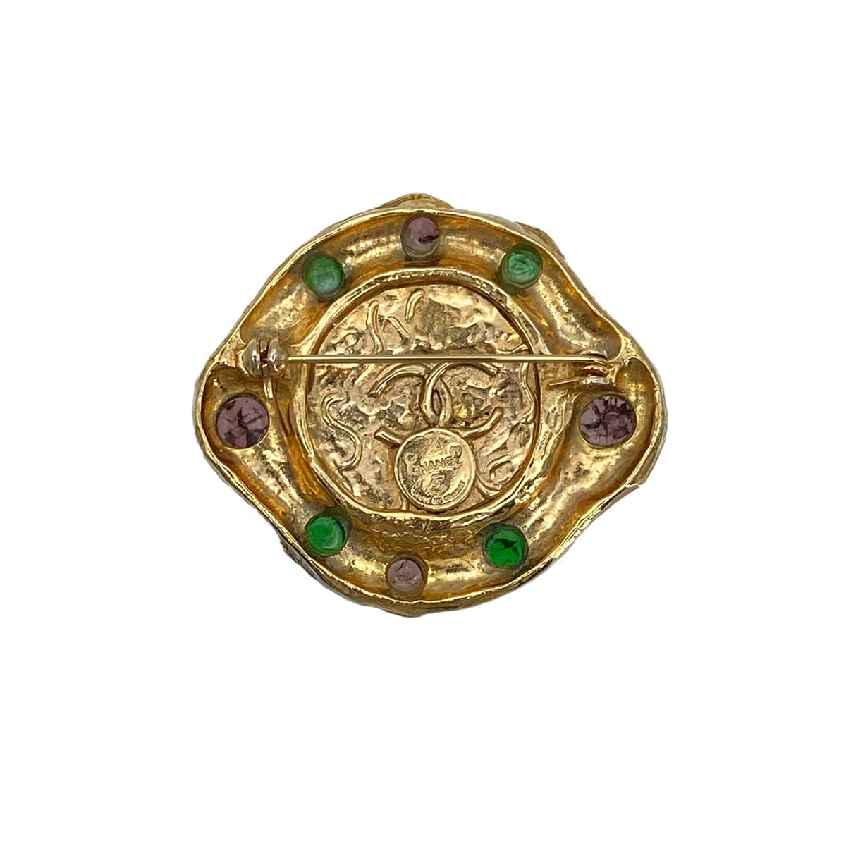 Luxury Promise Japan CHANEL VINTAGE BROOCH COCOMARK LOGO COLOR STONE ACCESSORY 90276619